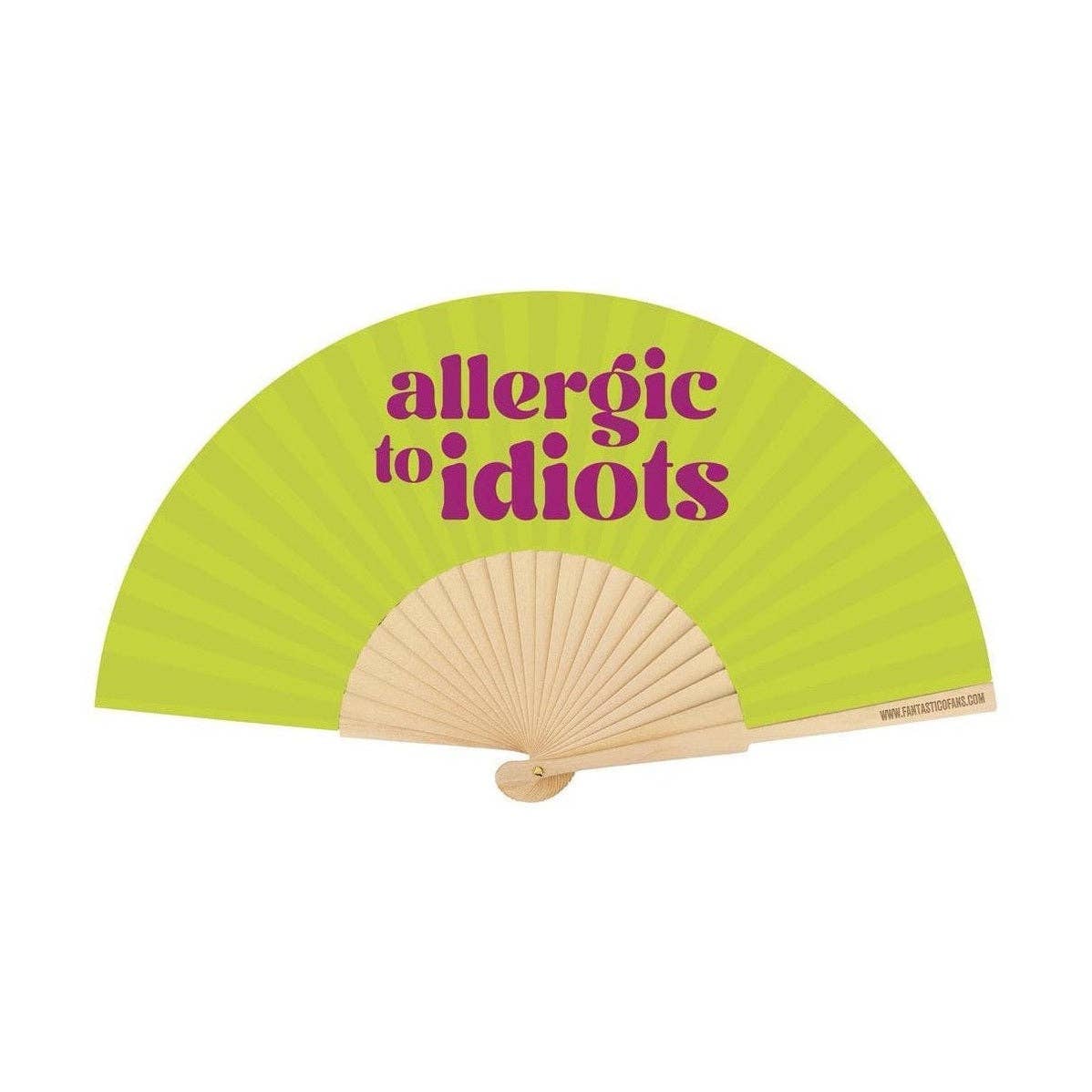 Éventail "Allergique aux idiots"