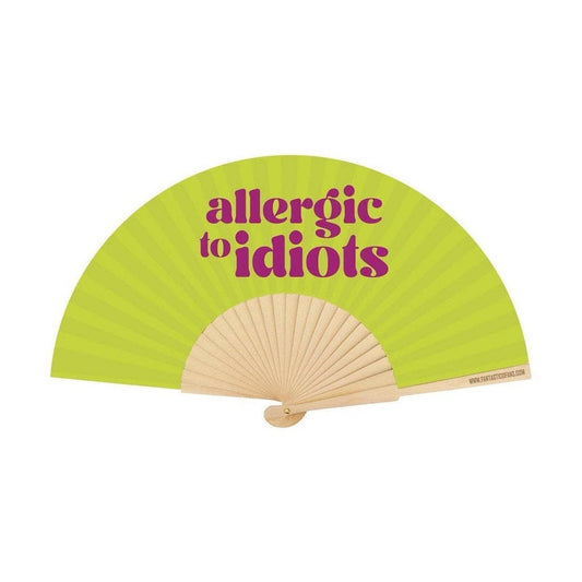 Éventail "Allergique aux idiots"