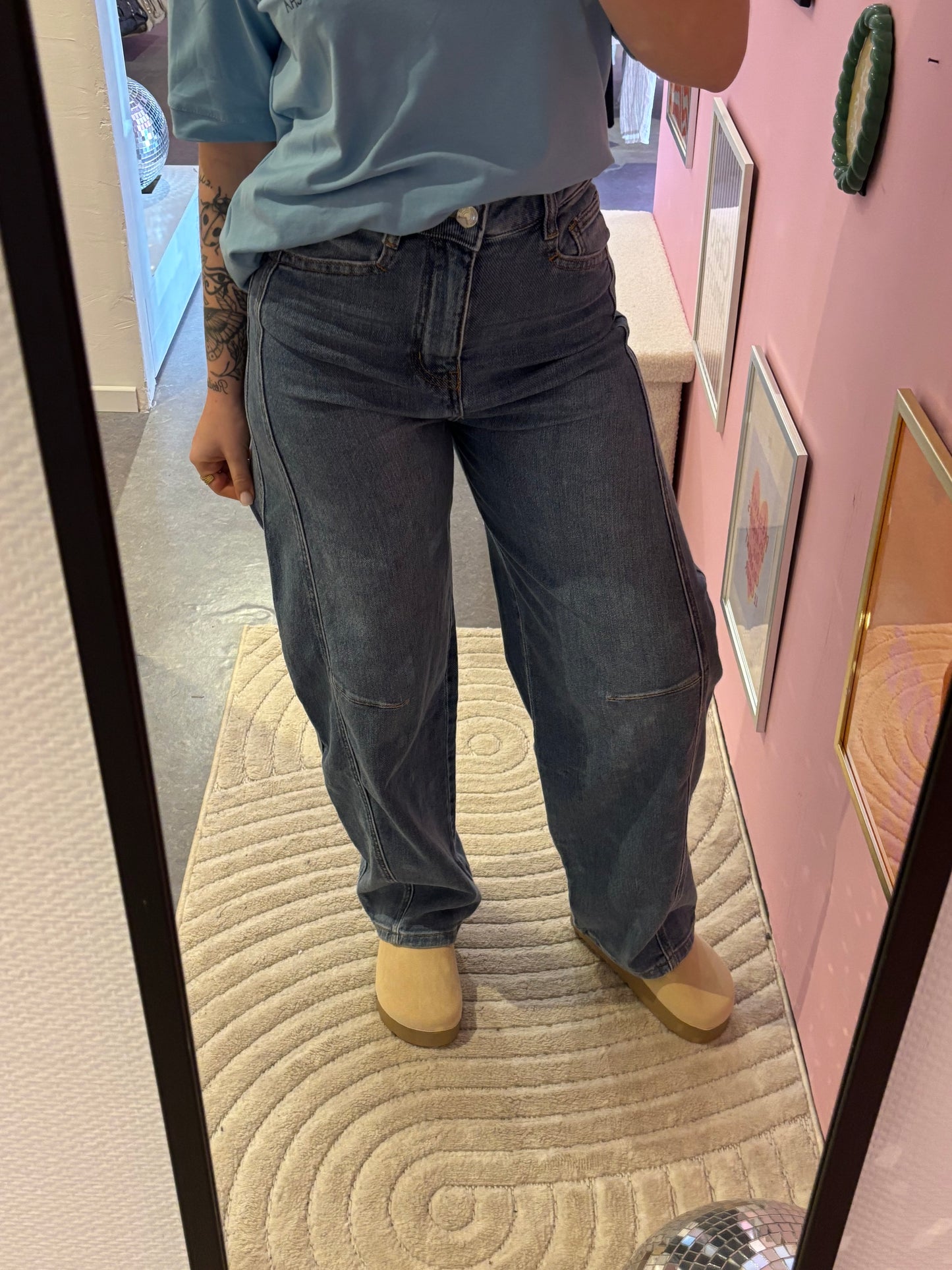 Jeans Baya Ballon Bleu