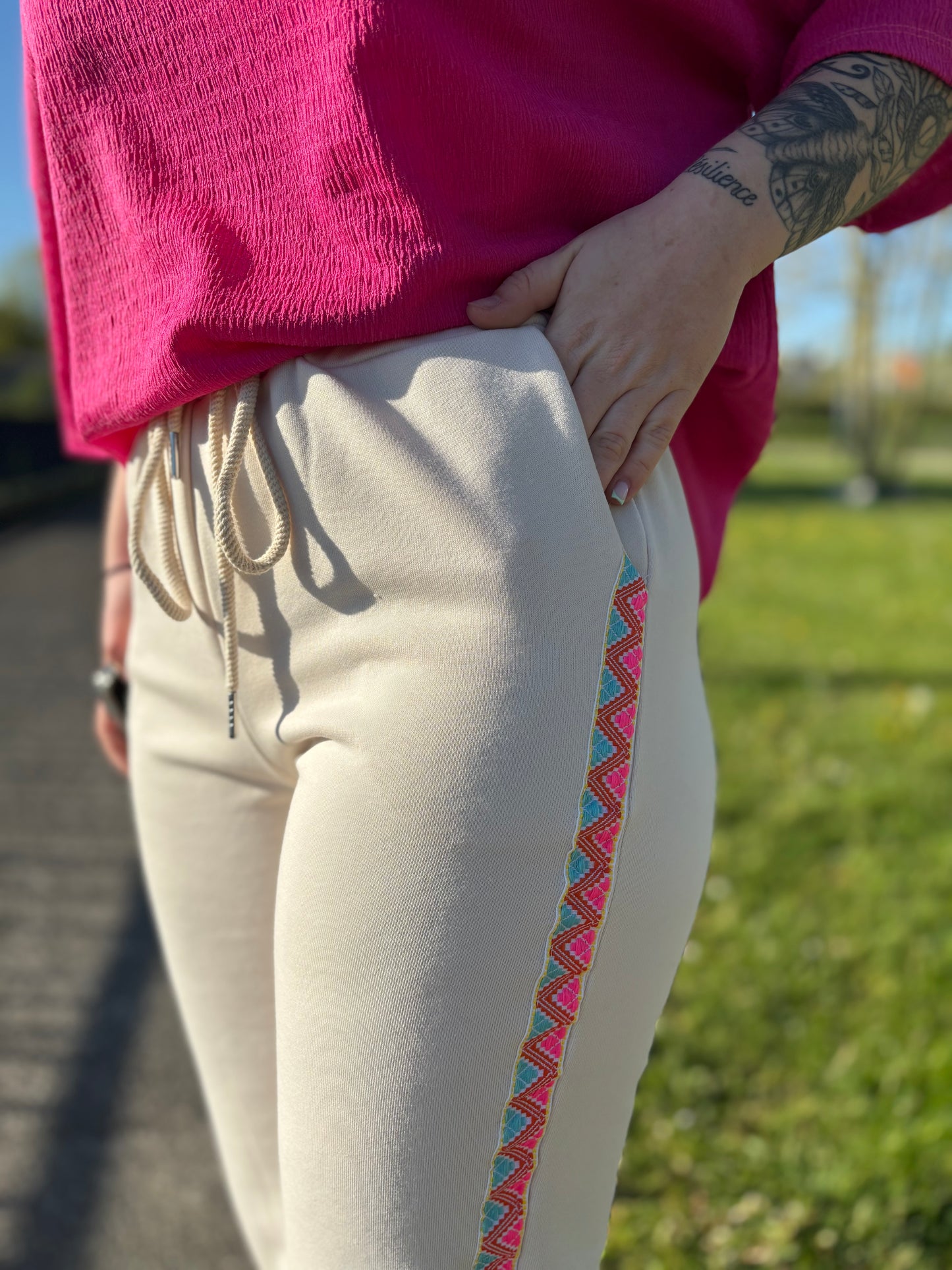 Pantalon Jogging Lola beige ou gris