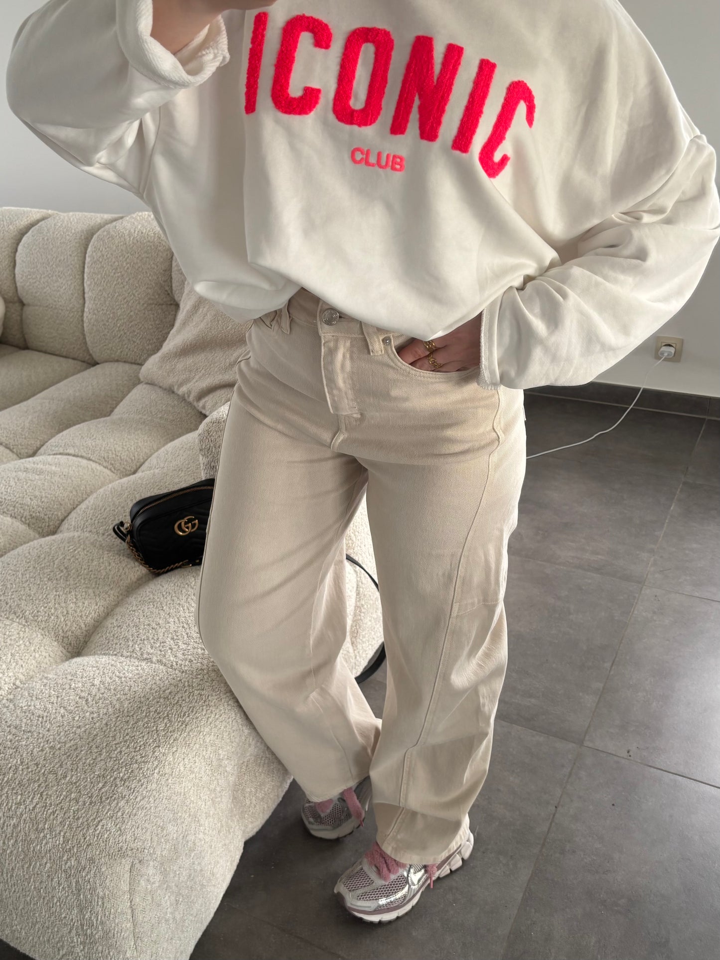 Jeans Baya Ballon Beige