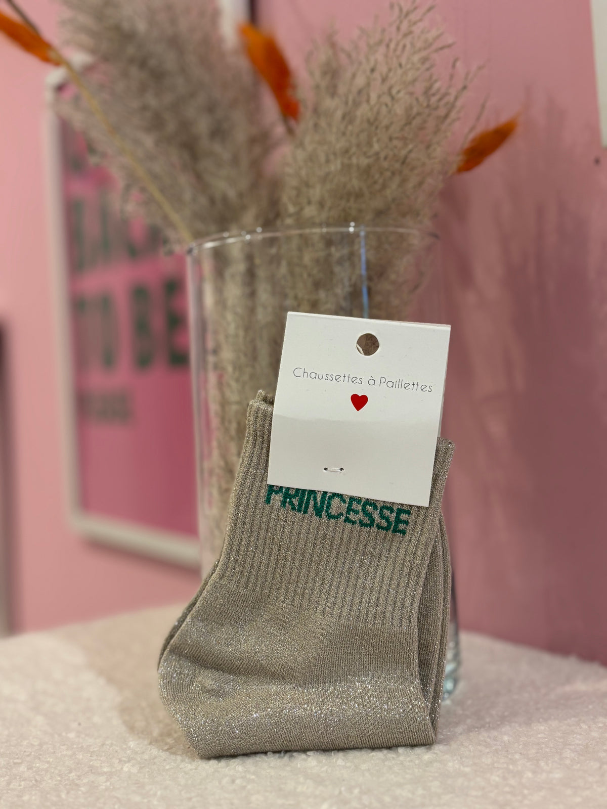 Chaussettes paillettes princesse