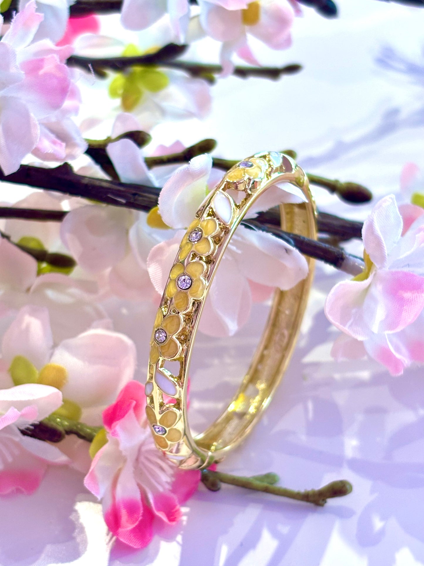 Bracelet Jonc Calyra Jaune