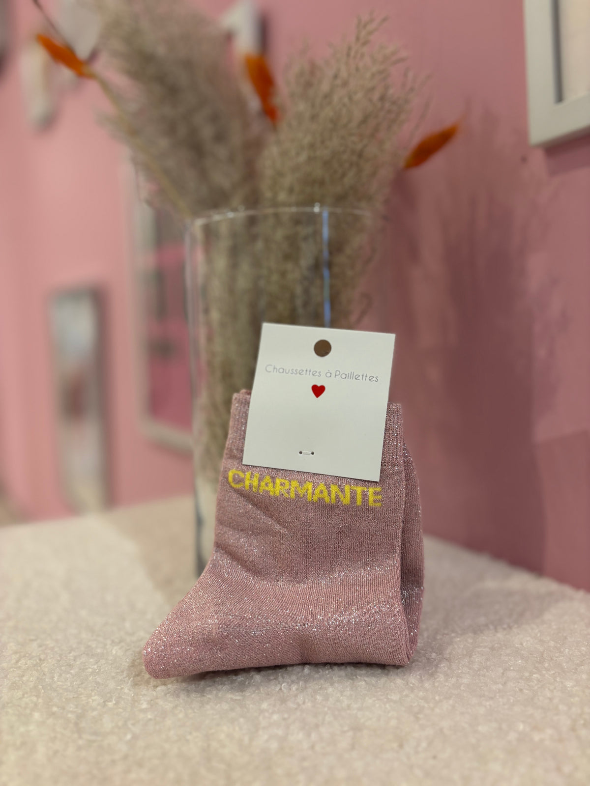 Chaussettes paillettes charmante