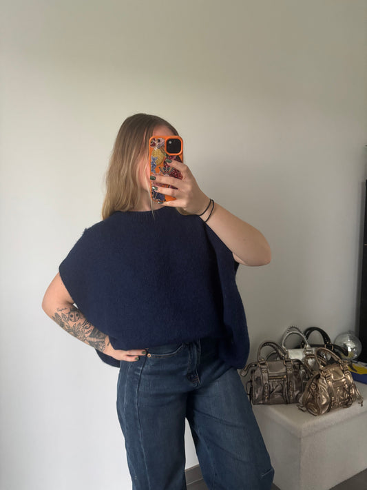 Pull Ambre Bleu marine