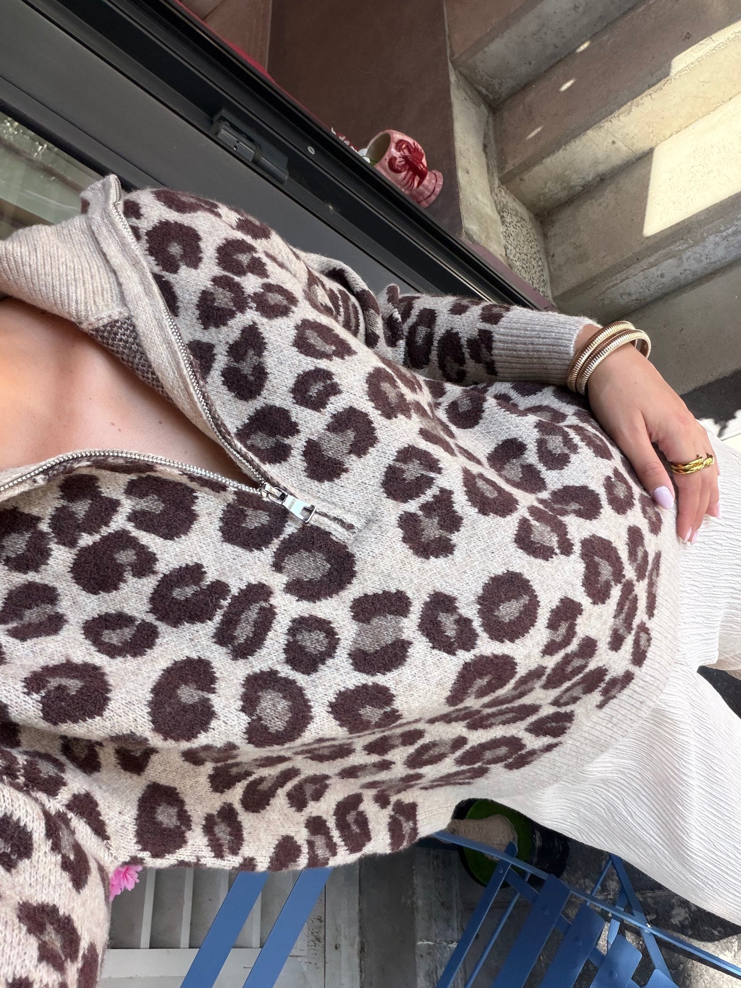 Pull Léna léopard