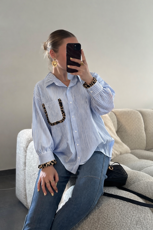 Chemise Leonie bleue