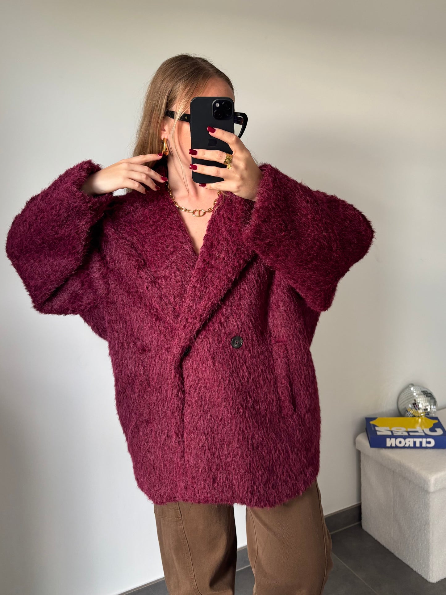 Manteaux Cinnamon Bordeaux