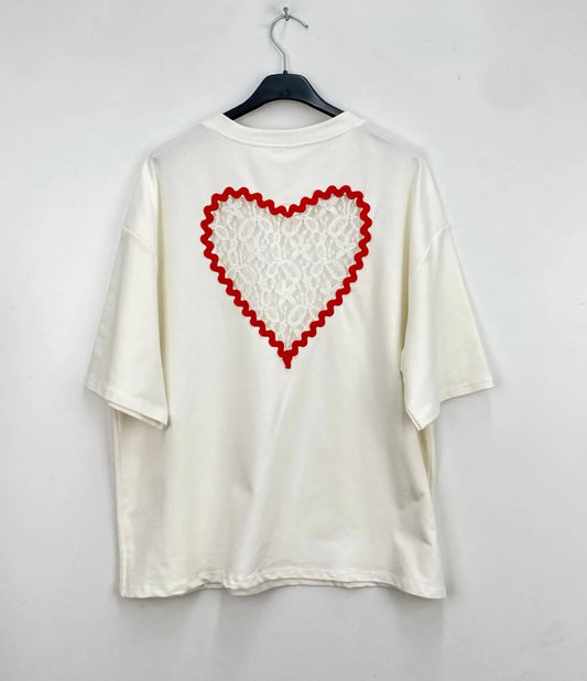 T-shirt secret Crush dentelle dos nu