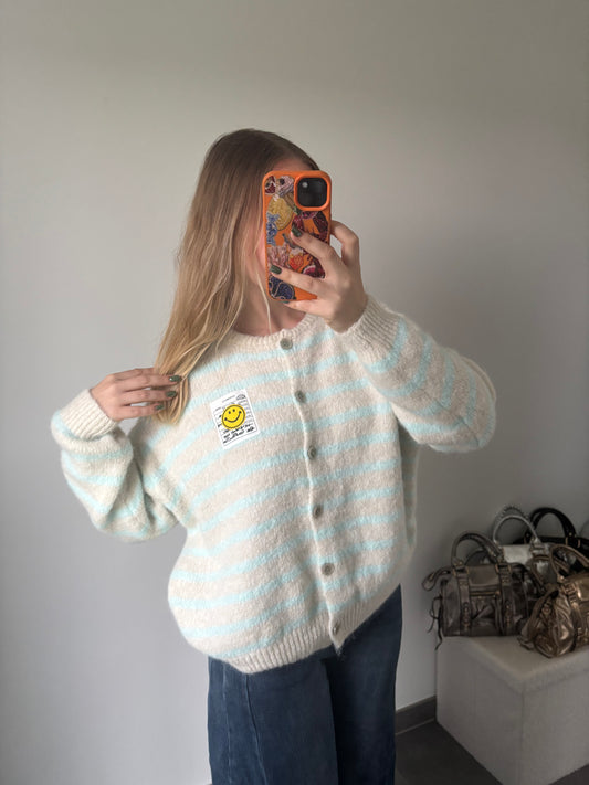 Gilet Smiley bleu ciel