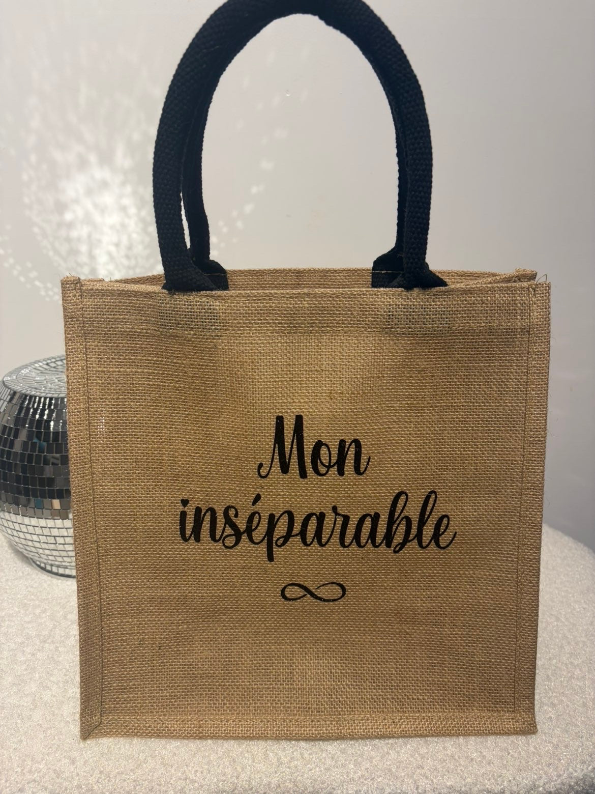 Sac en jute mon inséparable beige