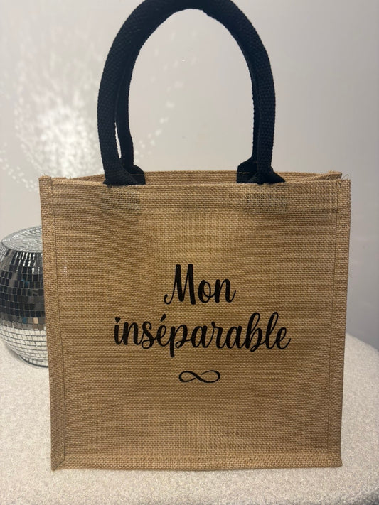 Sac en jute mon inséparable beige