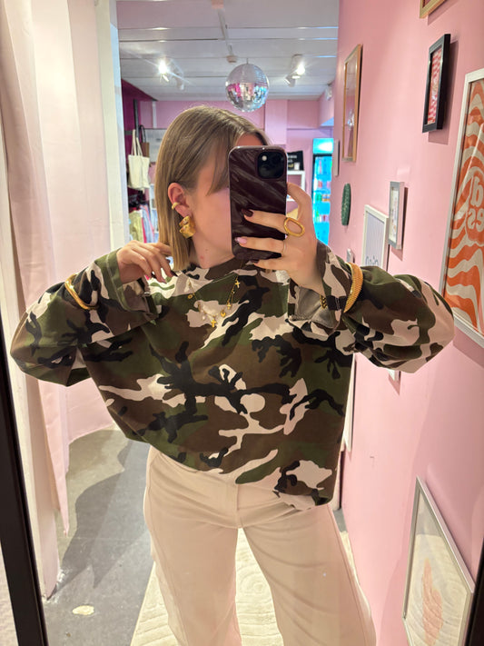 Blouse camo oversize