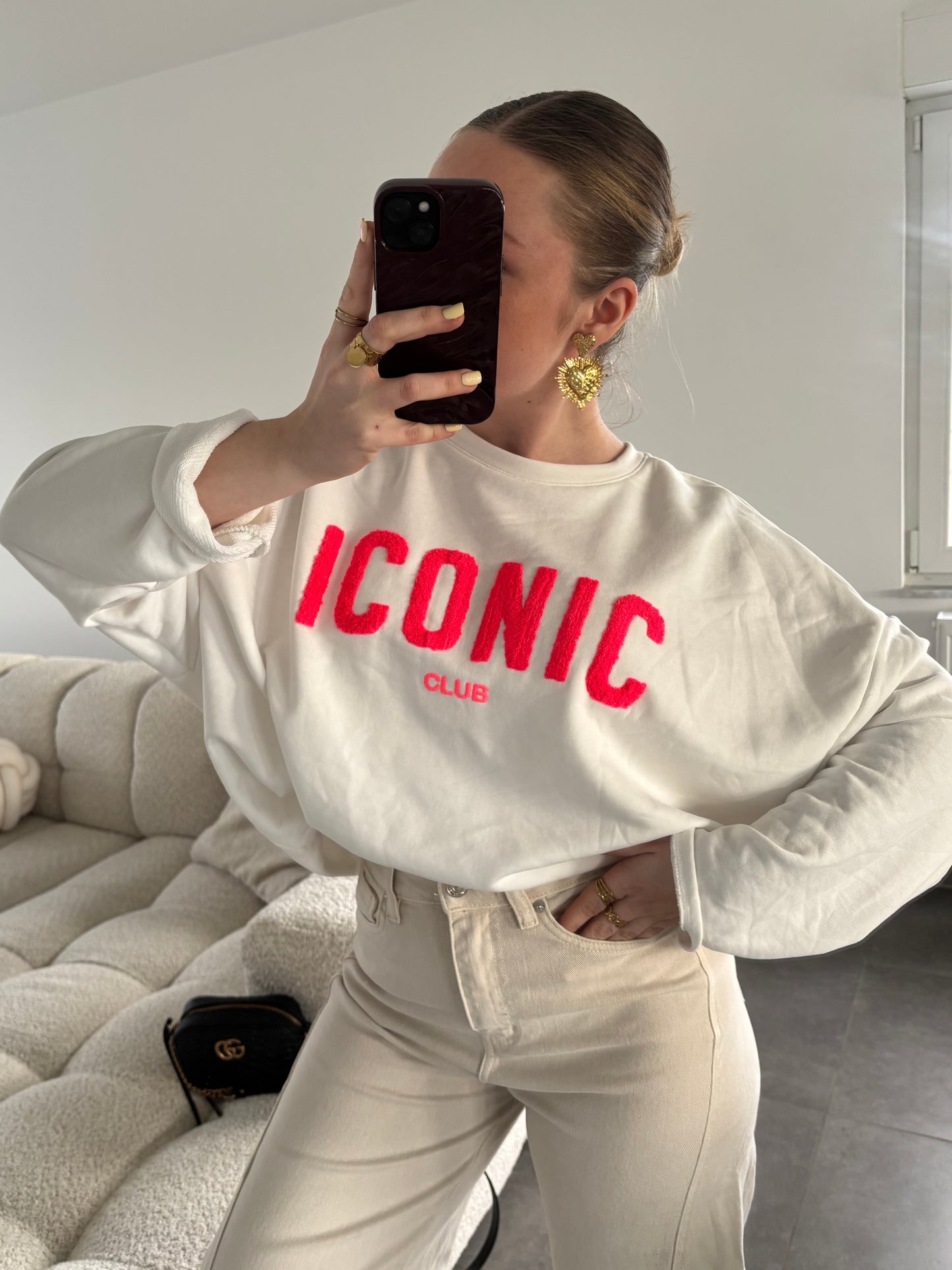 Sweat Iconic Club Blanc