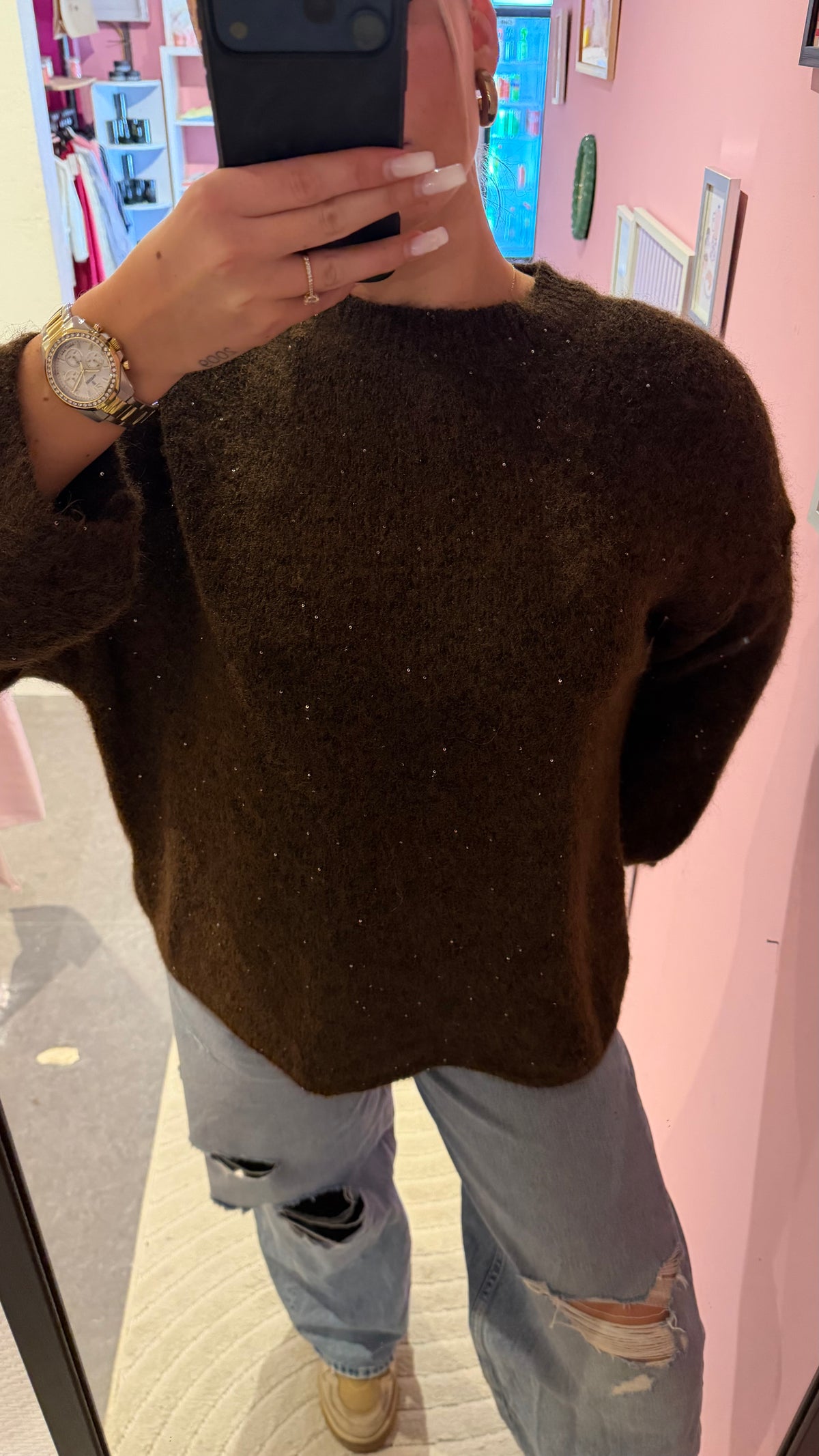 Pull à paillettes Amy divers coloris