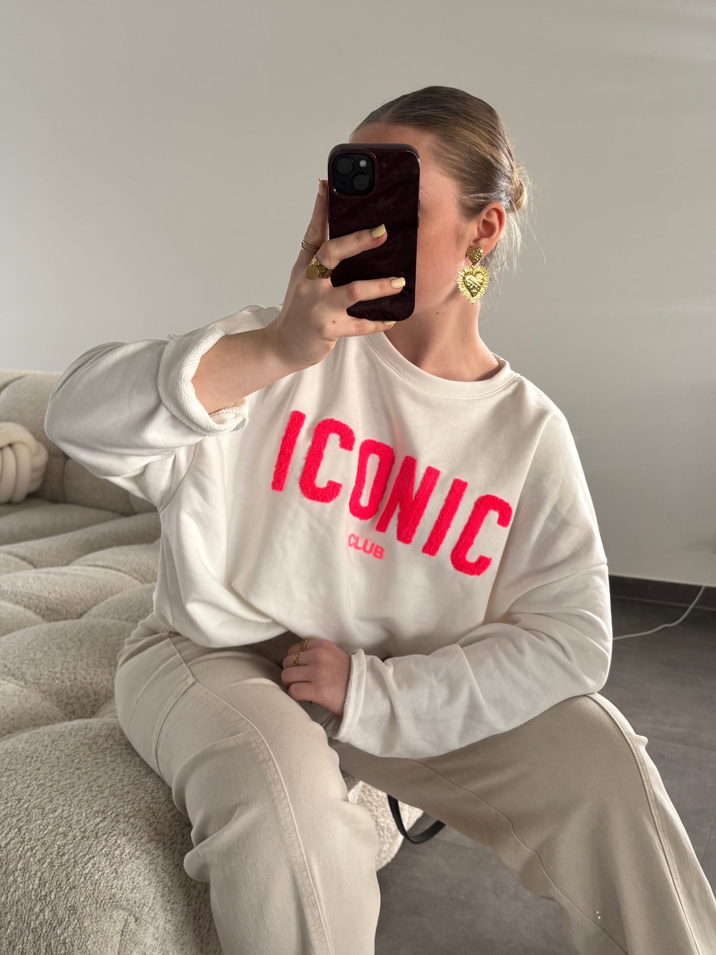 Sweat Iconic Club Blanc