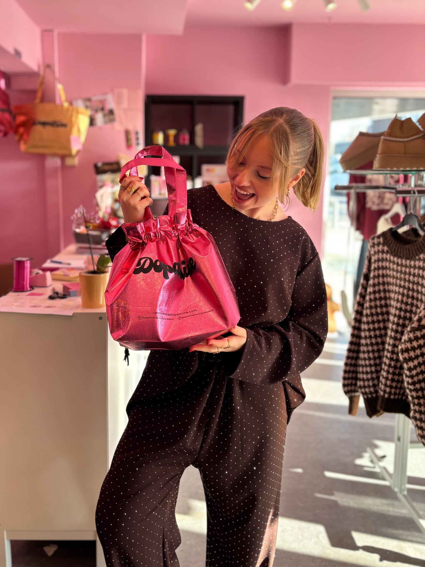 Petit Sac cadeau réutilisable Dopamine