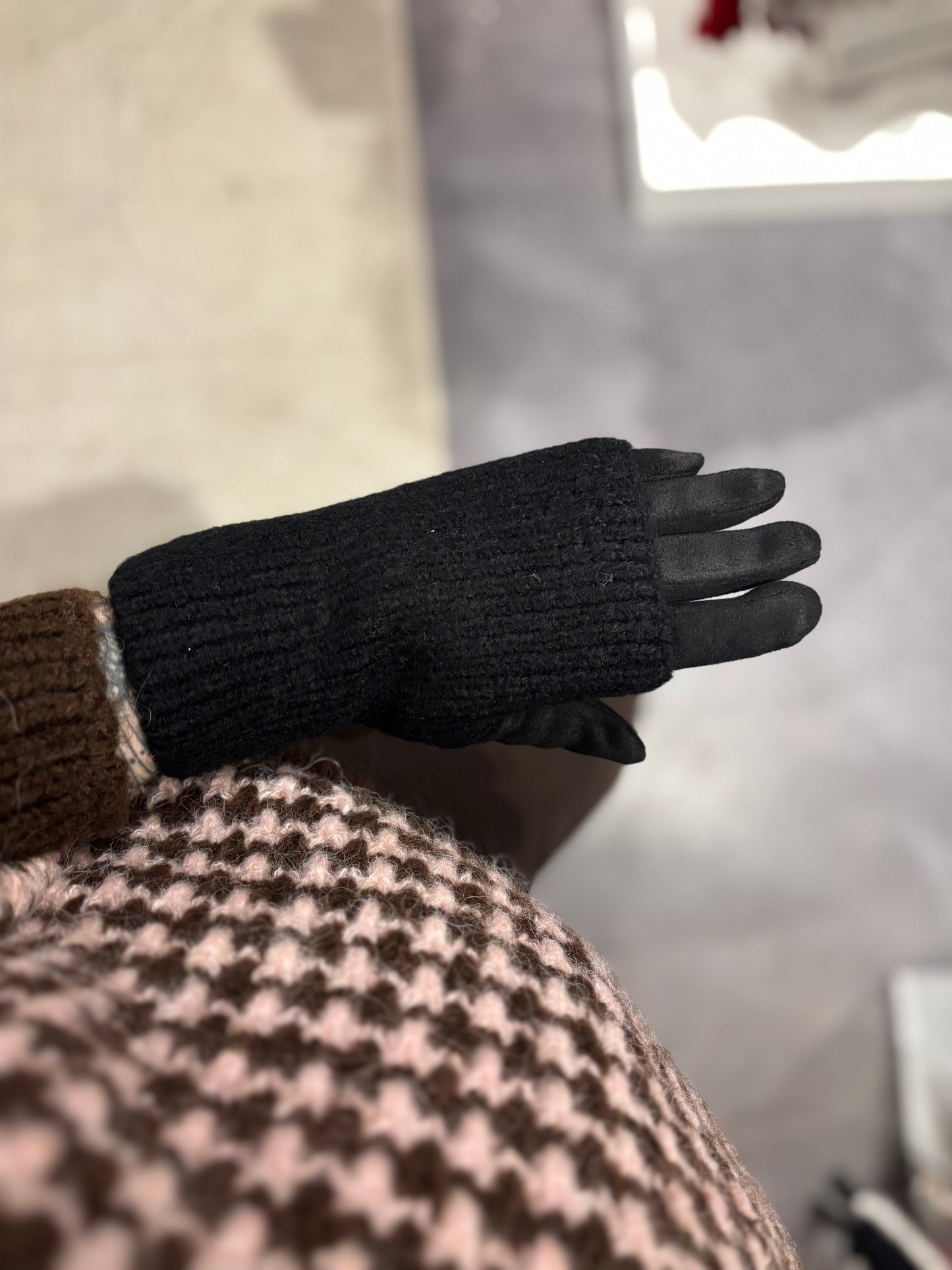 Gants mitaine 3 en 1 noir