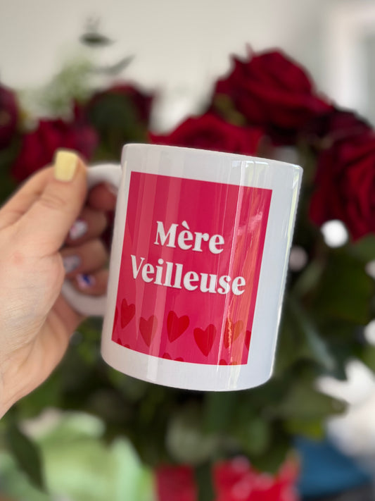 Mug mère veilleuse cœur rose