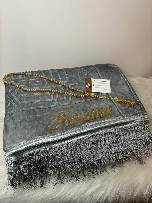 Tapis de prière personnalisable diverses couleurs