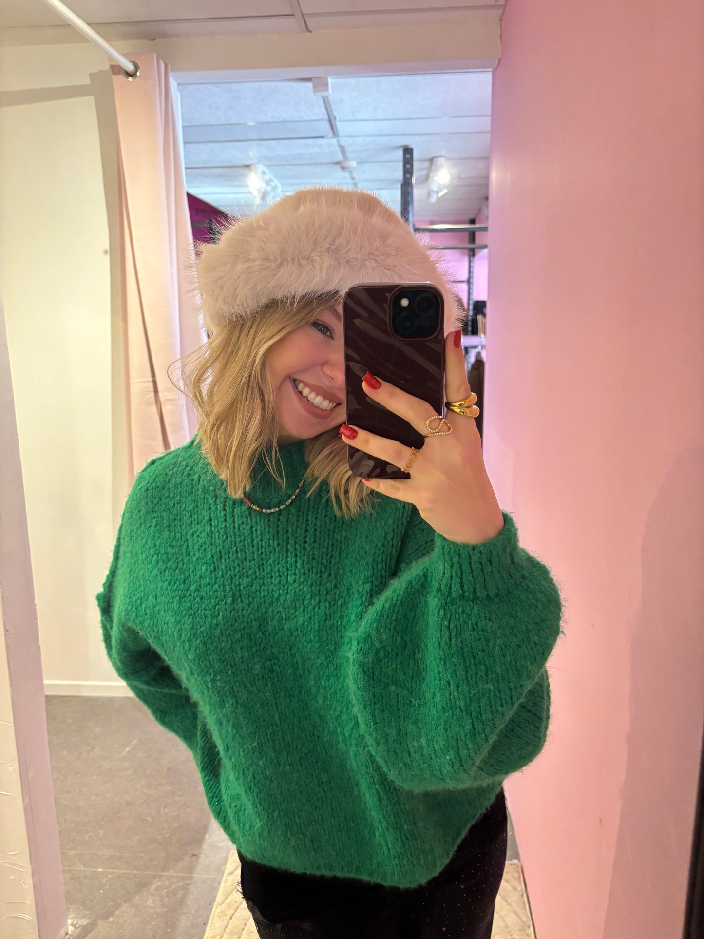 Bonnet fausse fourrure