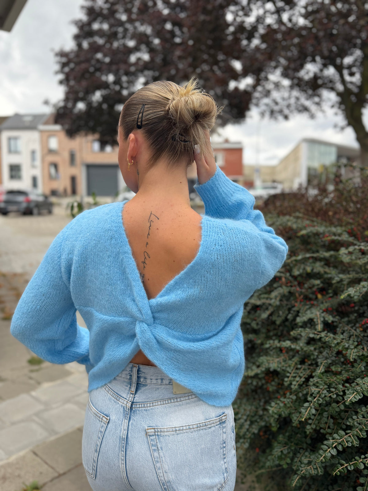 Pull Esmée dos nu divers coloris