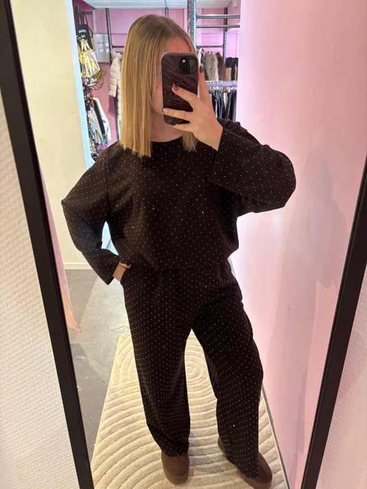 Ensemble choco strass