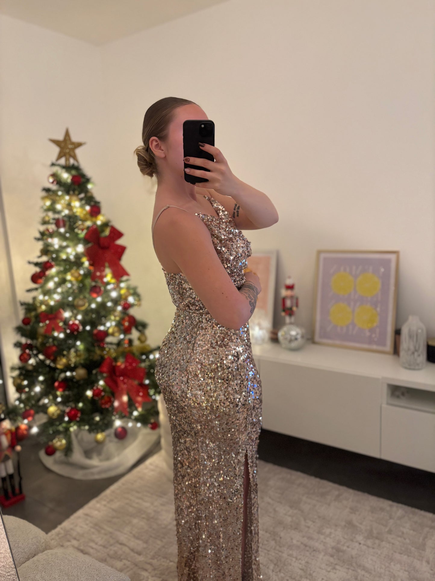 Robe Gala Doré sequins