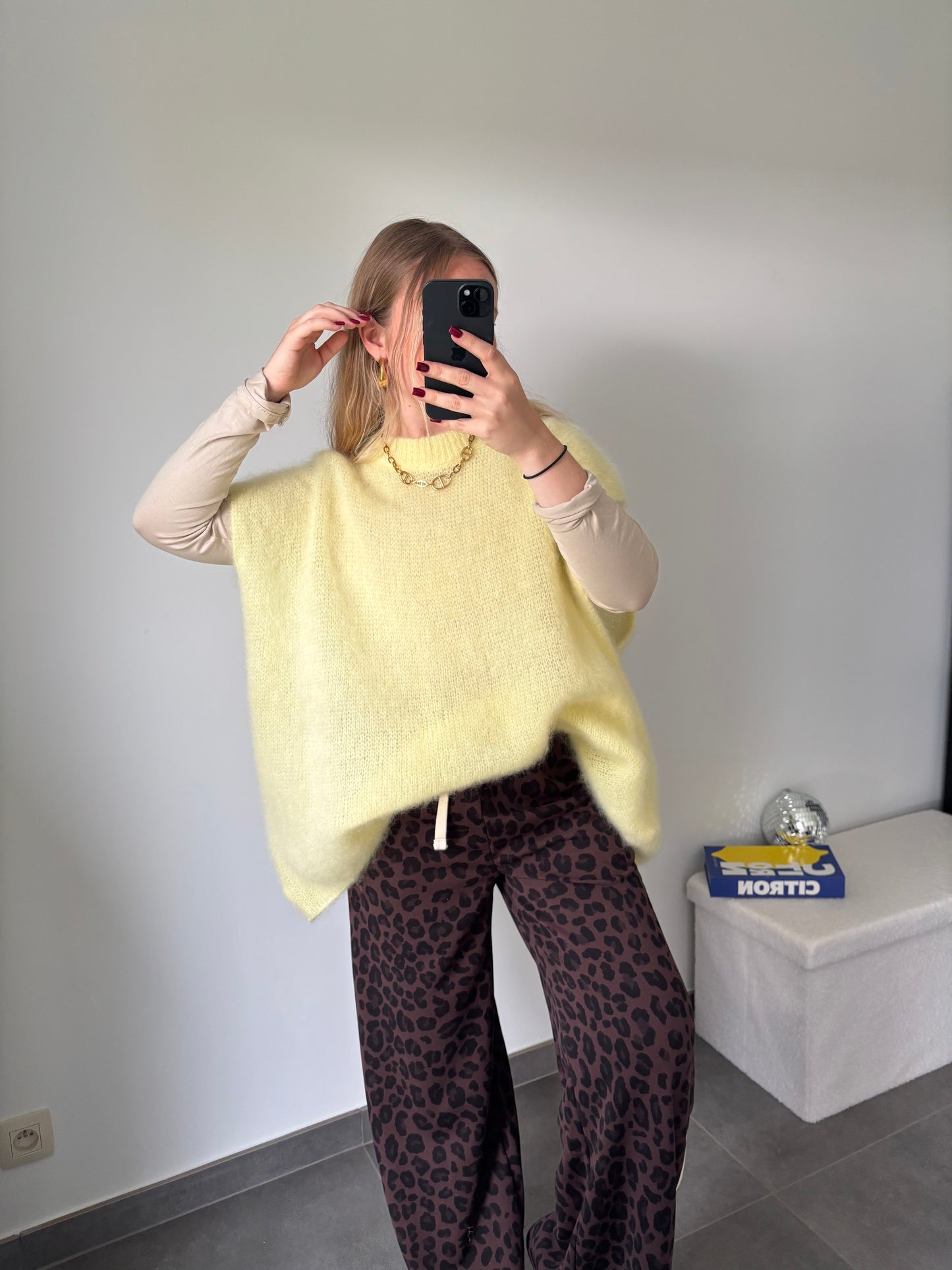 Pull Citron Mohair Jaune