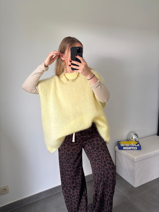 Pull Citron Mohair Jaune
