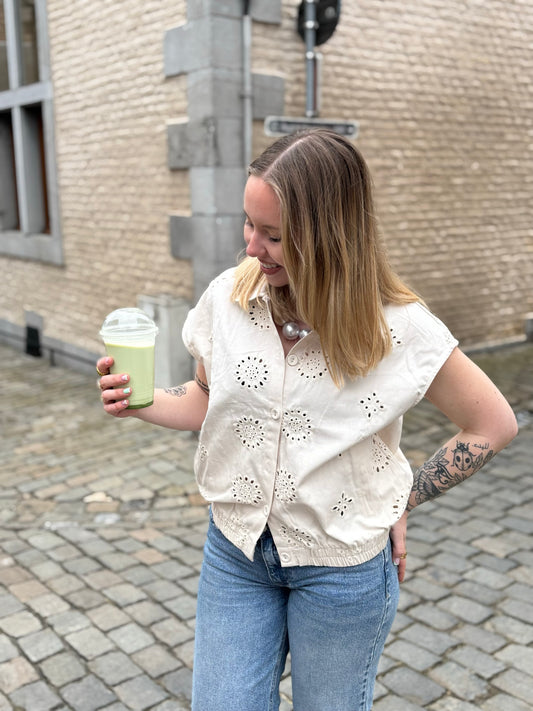 Gilet Solène beige