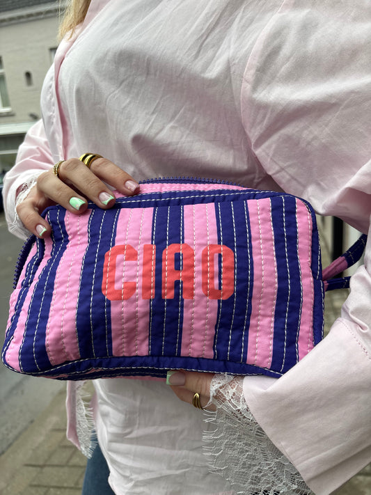 Trousse ciao / palmiers réversible