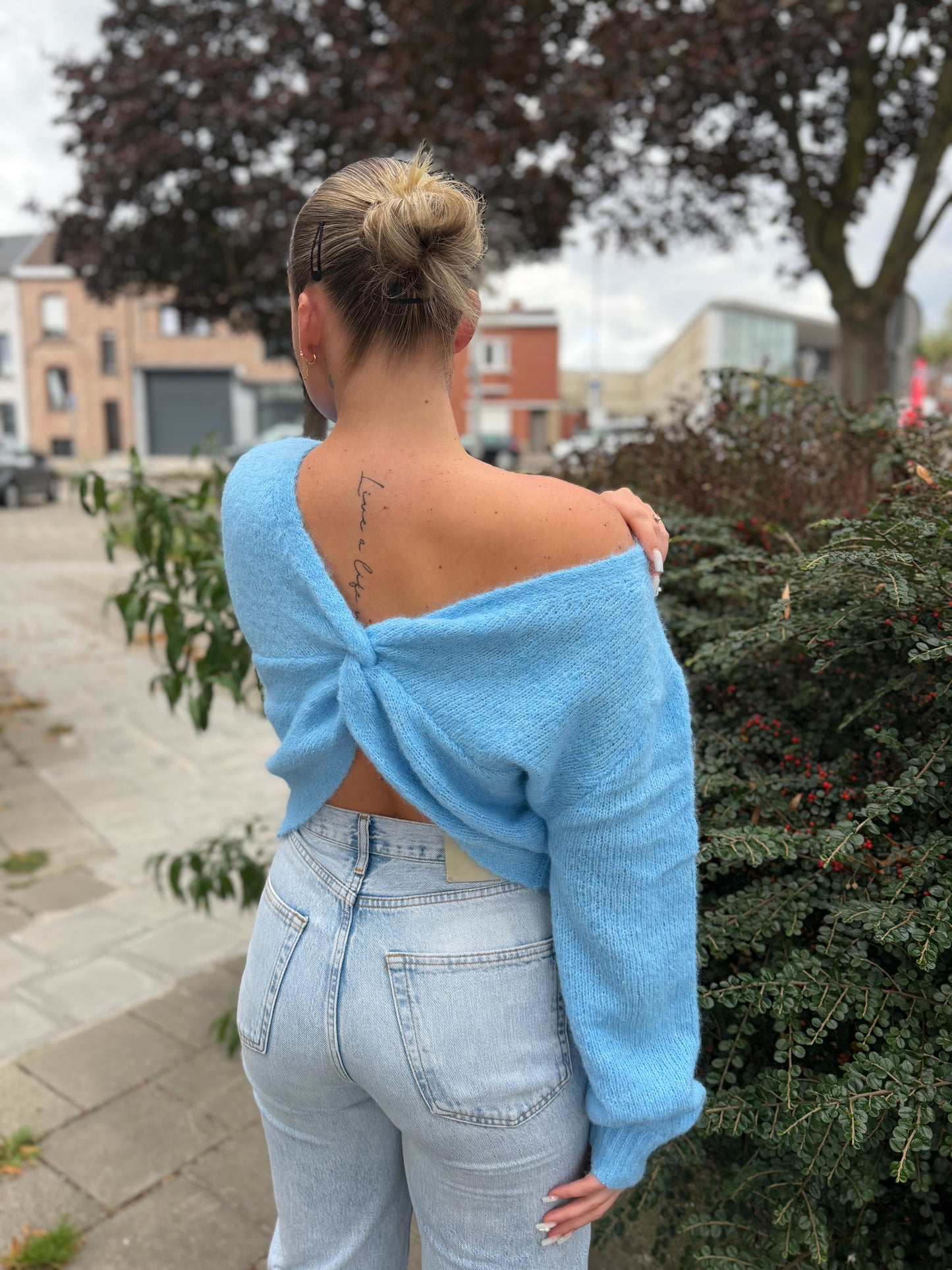 Pull Esmée dos nu divers coloris