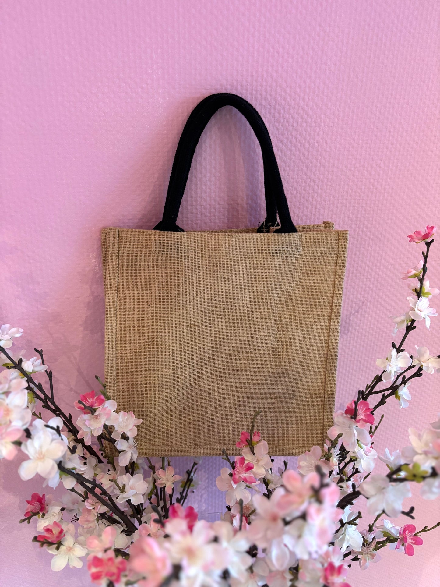 À personnaliser : sac en jute moyen beige