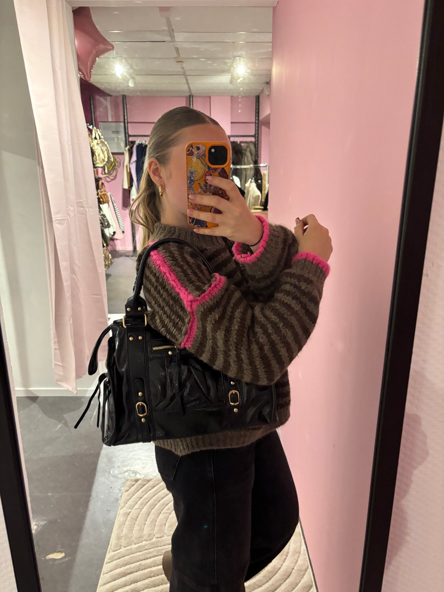 Sac Ciaga Noir brillant Moyen