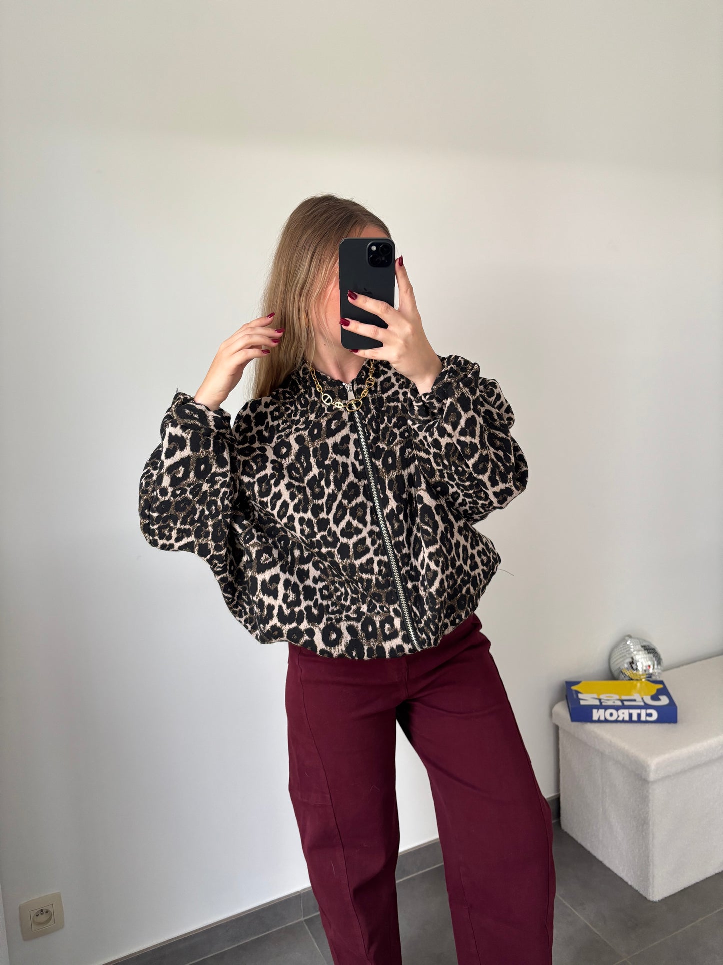 Veste Bomber Léopard