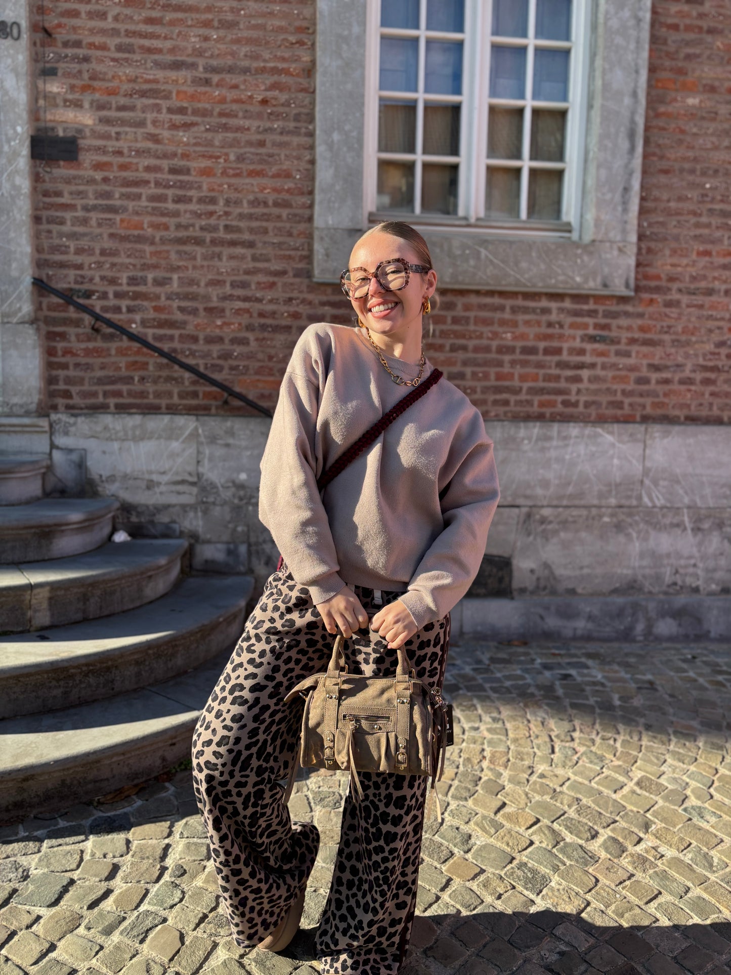 Petit sac Ciaga Suédine Beige