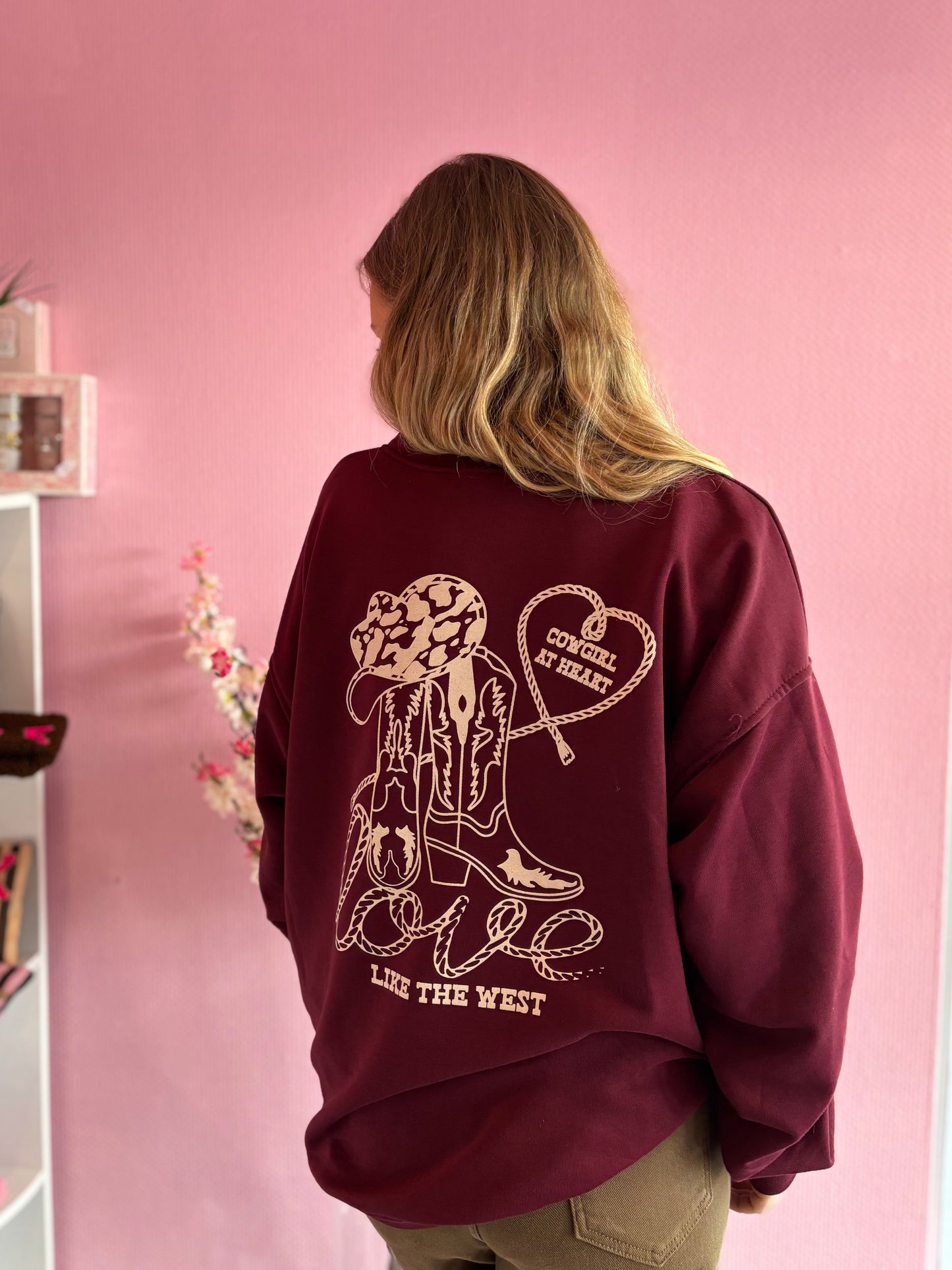 Sweat Cowgirl bordeaux