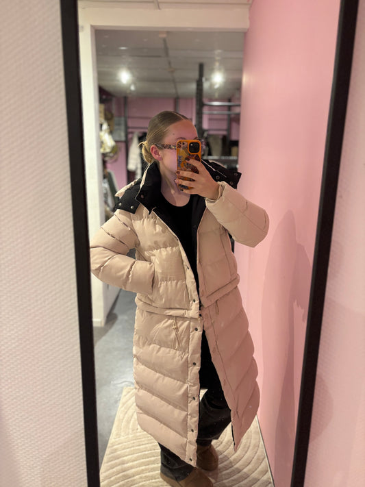 Doudoune 3 en 1 beige et intérieur noir