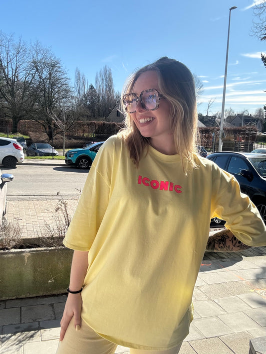 T shirt Iconic jaune