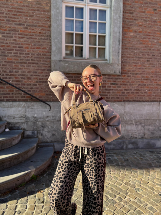 Petit sac Ciaga Suédine Beige