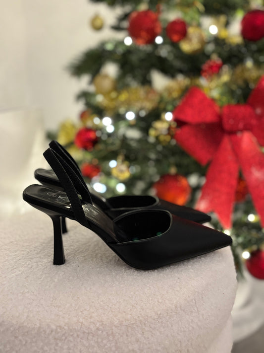 Escarpins en pointe avec élastique