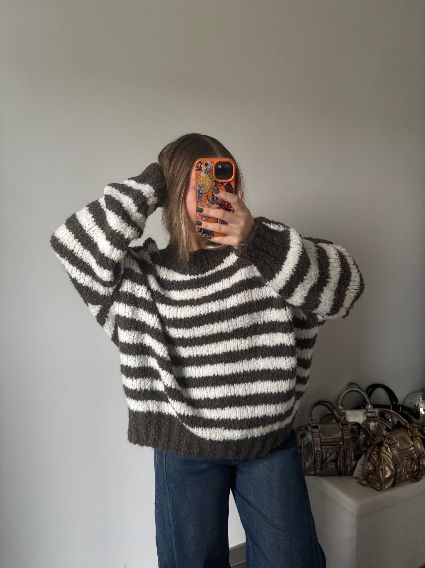 Pull ligné Choco clair