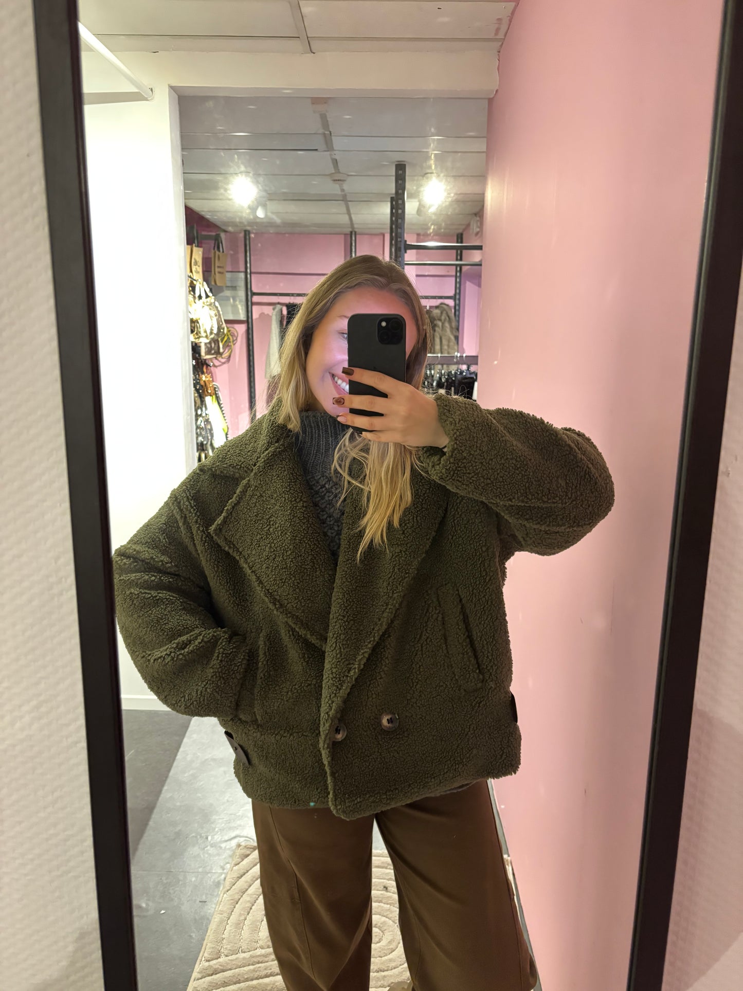 Veste Aviateur Teddy Kaki