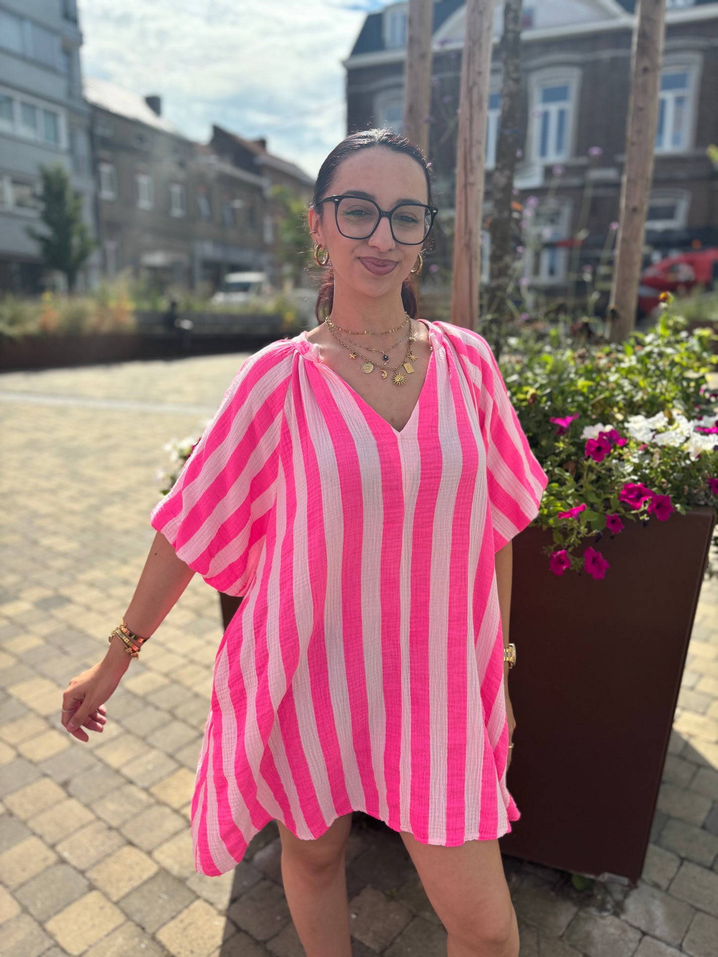 Robe Flora rose