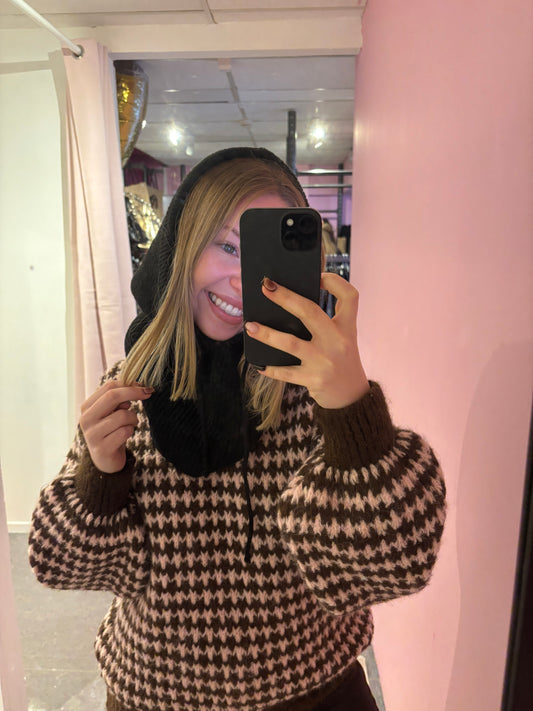 Capuche cagoule noire