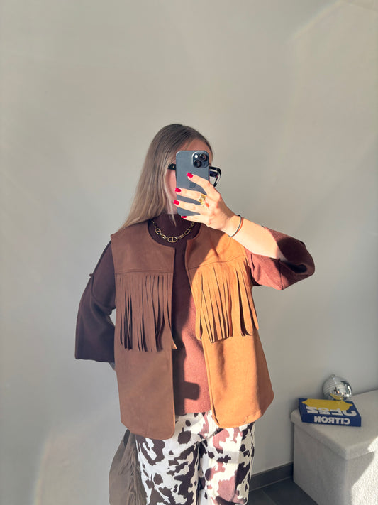 Gilet Country Camel