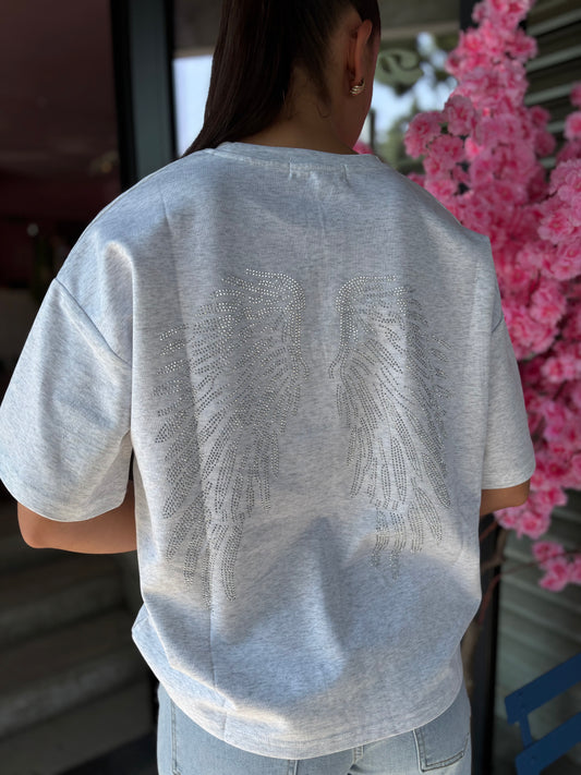 T-shirt Angel gris