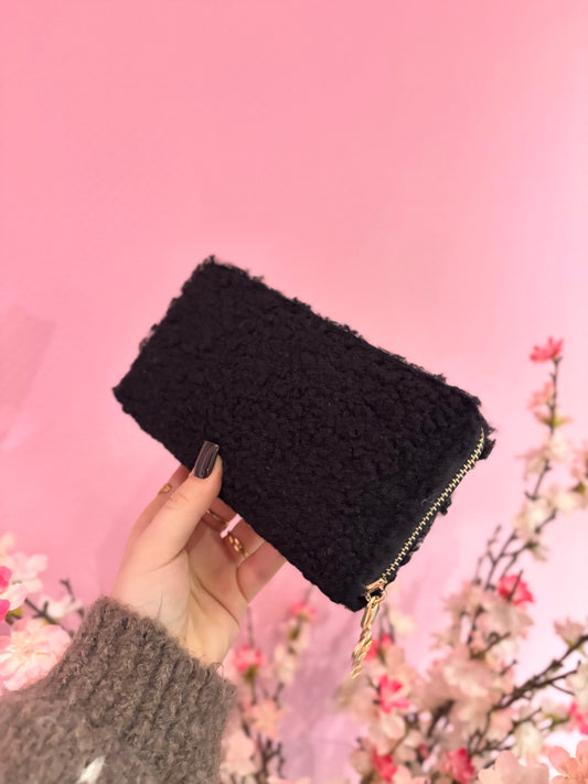 Portefeuille Teddy à personnaliser noir