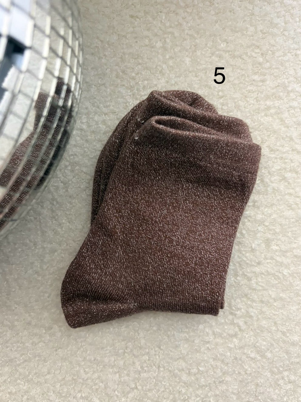 Chaussette à paillettes personnalisable🌈💖✨